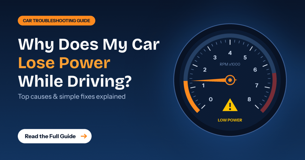 Car loses power while driving warning engine checklight